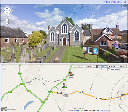 Google Map of Chapel Location